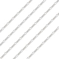 3.28 Feet Figaro Chains S925 Sterling Silver Chain for Jewelry Making, 3.5x1.5mm Figaro Links Permanent Bracelet Kit for Women Men Necklace Making - color: Silver-Figaro Chain
