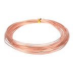 PATIKIL 99.9% Pure Copper Wire for Jewelry Making, 18 Gauge (1mm) Copper Craft Wire 24.6 Feet Beading Jewelry Making Supplies for Crafting Wreath Electroculture Gardening - size: 18 Gauge x 24.6 Feet