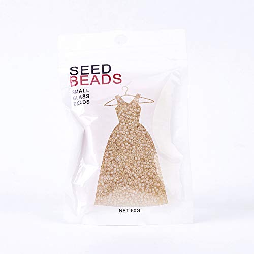 Craftdady 12/0 Glass Seed Beads 2x1.5mm Transparent Lustered Round Loose Pony Beads PaleGoldenrod About 3000Pcs for Jewelry Making Hole: 0.3mm - color: PaleGoldenrod, 2x1.5mm