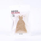Craftdady 12/0 Glass Seed Beads 2x1.5mm Transparent Lustered Round Loose Pony Beads PaleGoldenrod About 3000Pcs for Jewelry Making Hole: 0.3mm - color: PaleGoldenrod, 2x1.5mm
