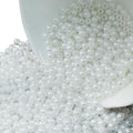 2500 Pcs 4mm White Acrylic Round Beads, Pearl-Luster Loose Beads for Adult Jewelry Making, Bracelet and Necklace Crafting Supplies - color: White