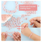 100pcs Holographic Pink Faceted Crystal Glass Beads 8x10mm, Shiny Teardrop Glass Beads for Jewelry Making, Crystal Beads for Bracelet Necklace Earring DIY Craft - color: Water Pink