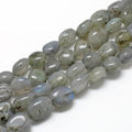 30-45Pcs/Strand Natural Labradorite Beads 15.7" Irregular Nuggets Stone Beads 8-15mm Gemstones Loose Spacer Bead for DIY Bracelet Necklace Jewelry Making Crafting - color: Labradorite