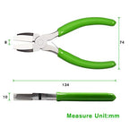 SPEEDWOX 5 Inches Flat Nose Plier Nylon Jaw Pliers 2 Pcs Set Soft Jaw Pliers for Chain Making Wire Wrapping Tool Mini Wire Straightentener Wire Bending Shaping Jewelry Making Tool - style: 2 pcs set