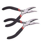 2 Pack Bent Nose Pliers for Jewelry Making Beading Repair Supplies-5 inch - style: Bent Nose