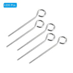 PATIKIL 200Pcs 304 Stainless Steel Jewelry Eye Pins 16mm 22 Gauge Silver Open Eye Pins for Jewelry Making DIY Craft Necklaces Bracelets Earrings - color: Silver, size: 16mm