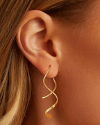 14K Gold/Sterling Silver Plated Dangle Earrings Dainty Hypoallergenic Jewelry, Trendy Lightweight Accessories for Women Valentines Mother's Day Birthday Thanksgiving Day Gifts - style: A-GD