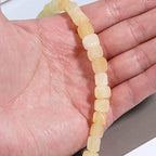 OAIITE 8MM Natural Citrine Gemstone Loose Square Cube Beads Stone Healing Power for Jewelry Making DIY Bracelet Necklace - color: Citrine