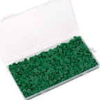 2000Pcs White Clay Beads Polymer Clay Spacer Beads Flat Beads 6mm Round Heishi Vinyl Beads for DIY Craft Gift Adults Bracelets Necklace Jewelry Making Earring Accessories (Green) - color: Green