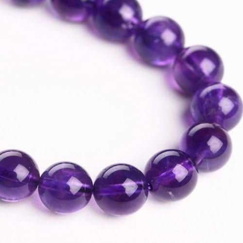 120pcs Adabele Lab Created Purple Amethyst Gemstone 6mm Round Beads Gem Stone Spacer for DIY Craft Jewelry Making GS7-6 - color: Amethyst (Lab Created/Synthetic), size: 6mm (120pcs/2 strands)