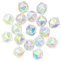 AB Color Noctilucence Acrylic Cube Bead DIY Beading Hairband Bracelets Necklace Craft Embelishment (Shiny Glitter-Cube) - color: Shiny Glitter-Cube