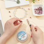BENECREAT 19 Strands Bead String Wire (0.015 inch/0.38mm, 49FT) Nylon Coated Stainless Steel Beading Wire for Necklace Bracelet Making, LightGray - color: Lightgrey, size: 0.38mm - 19 Strands