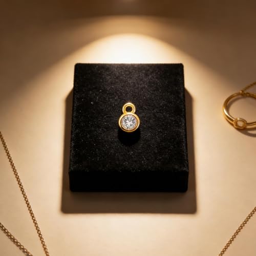 50pcs Cubic Zirconia Charms