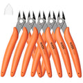 KATA 5-Pack Micro Wire Cutters, Precision Electronics Flush Cutter and Side Cutting pliers, Clean Cut for Model, Jewelry, Model Kits - color: 5 Pack