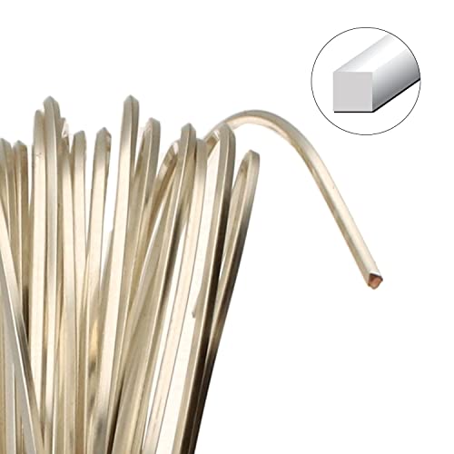 The Beadsmith Square Craft Wire - Medium Temper Beading Wire, Silver Color, 18 Gauge, 4 Yards - color: Silver, size: 18 Gauge, 4 Yard Coil