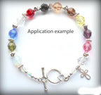 100pcs Adabele Austrian 4mm (0.16 Inch) Small Faceted Loose Round Crystal Beads Clear AB Compatible with 5000 Swarovski Crystals Preciosa SS2R-402 - color: Crystal Ab, size: 4mm Small (100pcs)