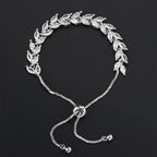 3PCS Tennis Bracelets for Women Set - Stackable Gold & Silver Plated Brass - Round & Marquise Cubic Zirconia - Adjustable & Foldover Clasp - Elegant Jewelry Gift for Her, Mom, Wife, Girlfriend - color: Silver - 3PCS Bracelet Set