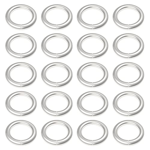 Uniclife 4 mm Silver Jump Rings for Jewelry Making Open Single Loops Mini Ring Connectors for Keychains and Necklace Repair, 1000 Pack - color: Single Loops, size: 4 mm, 1000 Pcs