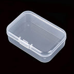 100 Pack Rectangular Clear Plastic Storage Containers Box with Hinged Lid for Beads and Other Small Craft Items (3.35 x 2.17 x 0.98 inch) - size: 3.35 x 2.17 x 0.98 inch
