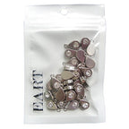 RUBYCA 60PCS Charm Pendant Crystal Drop Tibetan Metal Beads Silver Color Jewelry Making Bracelet - color: Drop Crystal, size: 60 PCS
