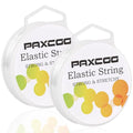PAXCOO 2 Pack Elastic String for Bracelets, Stretch Magic Elastic String Bead Cord Jewelry Thread for Friendship Bracelet, Necklaces, Clay Beads, Pony Beads - style: 2 Pack White