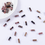 Natural Rhodochrosite Rectangle Tube Beads 4x13mm 38cm/str Loose Semi Gemstone Stone Beads for Making Bracelets Necklace Earrings - color: Rhodochrosite, size: 4x13mm Rectangle