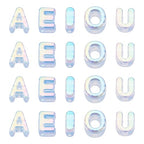 FASHEWELRY 50Pcs Large Letter Beads, 20mm Big Acrylic Alphabet Beads, Large Hole Vowel Bead Spacer for Bracelets Necklaces Bag Charms Shoelaces Keychains Lanyards (Navy Blue) - color: Navy Blue