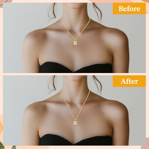 6pcs Necklace Extenders for Women, 2" 4" 6" Jewelry Chain Extension Set Hypoallergenic Bracelet Chain Extenders Extension Chains for Jewelry Making Necklace Bracelet Anklet(Gold)