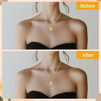 6pcs Necklace Extenders for Women, 2" 4" 6" Jewelry Chain Extension Set Hypoallergenic Bracelet Chain Extenders Extension Chains for Jewelry Making Necklace Bracelet Anklet(Gold)
