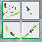 1000PCS 5mm Fishing Beads Accessories Set Mix 10 Colors Round Fishing Rig Beads Luminous Plastic Fishing Line Beads