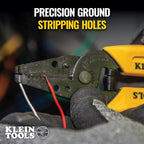 Klein Tools 11047 Wire Stripper/Cutter, Made in USA, Compact, Lightweight, Hardened Steel, Precision Ground, for Stranded and Solid Wires