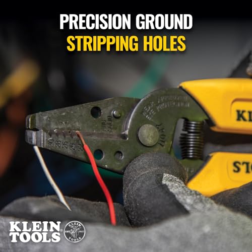 Klein Tools 11047 Wire Stripper/Cutter, Made in USA, Compact, Lightweight, Hardened Steel, Precision Ground, for Stranded and Solid Wires