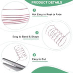 M METERXITY 0.2mm Jewelry Wire, 32 Gauge 328FT Craft Wire Copper Beading Wire for Jewelry Making/Planting/Weaving/DIY Crafting, Soft Metal Wires [100M, Rose Golden] - color: Rose Golden, size: 0.2mm 32 Gauge