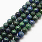 45Pcs Natural Chrysocolla and Lapis Lazuli Beads 8mm Round Natural Gemstone Beads Smooth Loose Spacer Bead for DIY Craft Bracelet Necklace Earrings Jewelry Making Supplies - color: Lapis Lazuli