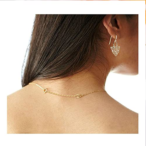 Necklace Extenders Durable 14K Gold Plated Solid Brass Necklace Bracelet Anklet Extender Extension Chains（1 2 3 inch） - color: A-14K Gold