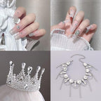 DONGZHOU Faceted Pointback Rhinestone,720Pcs Round Glass Stone Crystal Gems Diamonds Beads for Nail Art Decorations Jewelry Making DIY Craft Ring Embellishment,SS16(3.80-4.00MM) - size: SS16(3.80-4.00MM)