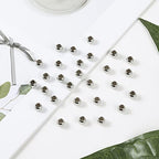 60 Pcs 304 Stainless Steel Smooth Round Spacer Beads 4.5mm Hole,Seamless Loose Beads for DIY Bracelet Jewelry Making Findings 8mm - color: steel, size: 8*4.5mm