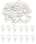 MSCFTFB 300 Pieces Mini Lobster Clasps Metal Lobster Claw Clips Fastener Hooks for Bracelet Necklace Choker Jewelry Making Findings DIY Keychain Bag Phone Dangle Charms (6x12mm,Silver) - color: Silver