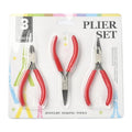 Pliers for Jewelry Making, Jewelry Pliers Set Includes Needle Nose Pliers, Round Nose Plier and Wire Cutters, Jewelry Making Tools for Jewelry Repair, Wire Wrapping, Beading and Crafts - color: Red