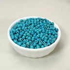 Turquoise Beads Bulk 4mm - 1400pcs Natural Semi-Precious Gemstone Round Space Loose Beads for Jewelry Making, Bracelets, Necklaces, Earring, DIY Handmade Crafts, Healing Stone Gifts - color: Round 4mm