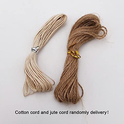 INSPIRELLE 4500pcs 6mm Natural Wood Beads Unfinished Round Wooden Loose Beads Wood Spacer Beads with 10M Jute Twine for Craft Making Home Decoration - size: 6mm