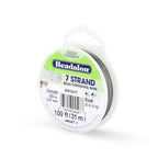 Beadalon 7 Strand Stainless Steel Bead Stringing Wire, 0.020 in / 0.51 mm, Bright, 100 ft / 31 m