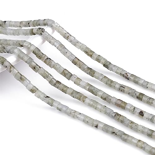 BEADIA Natural Spectrolite Spacer Beads Caps Flat Round Loose Beads for Beading Jewelry Making 3mmx2mm 38cm - color: Spectrolite, size: Flat Round 3mm x 2mm