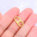 18K Gold Jewelry Clasp Necklace Extender Clasp Bracelet Extension Connector for DIY Necklace Bracelet Anklet Jewelry Making (Style 3) - style: Style 3