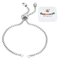 Beebeecraft 1 Box 10 Strand Adjustable Slider Chain Bracelet Stainless Steel 8.6Inch Jewelry Making Chains with Ball Ends for Women Semi Finished DIY