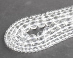 4mm 200pcs Natural Stone Round Beads Clear Quartz Crystals Genuine Stone Beading Loose Gemstone DIY Charm Smooth Beads for Bracelets Necklaces Earrings Hole Size 1mm (Clear Quartz Crystals 4mm) - color: Clear Quartz Crystals, size: 4mm
