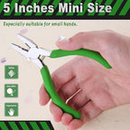 SPEEDWOX Mini Lineman's Pliers with Wire Cutter 4-1/2 Inches Multi Use Combination Plier Thin Small Side Cutters Serrated Jaw Micro Linesman Plier Precision Fine Jewelry Making Beading Hobby Craft - style: Lineman's Clamp