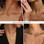 IEFWELL S925 Sterling Silver Chain Necklace for Women - 14K-Real-Gold-Plated 1.5mm Satellite Bead Chains Necklace, Sturdy Women's Chain Necklaces, 14/16/18/20/22/24 Inches Jewelry Valentines Gifts - color: Gold-Plated, size: 18 Inch