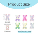 FASHEWELRY 20Pcs Large Hole Acrylic Beads Letter X Iridescent Big Plastic Letter Blocks European Beads Clear 3D Letters Initial Alphabet Bead for Keychains Necklace DIY Arts Craft - color: Random Clear, size: X