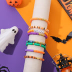 ADIIL 7200pcs Clay Beads Bracelet Making Kit, 6mm Polymer Heishi Beads for Jewelry Making, Friendship Bracelet Kit Birthday Gift for Adults Halloween - color: Halloween